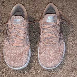 Pink nike sneakers
